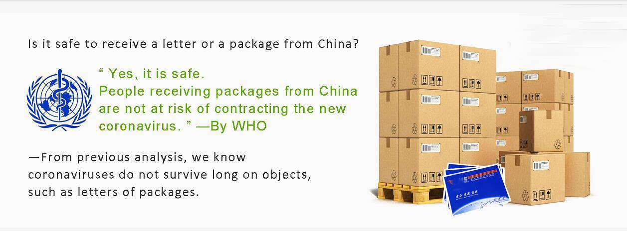 Is it safe to  receive a letter or a package from China?