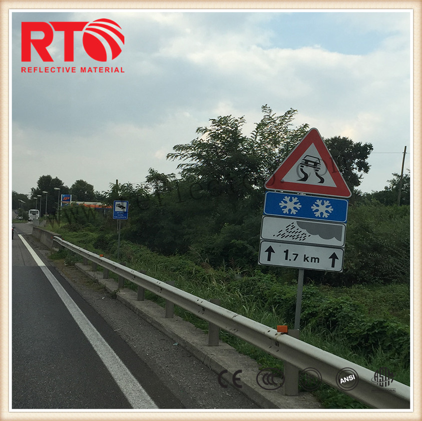 PET type reflective film for road signs