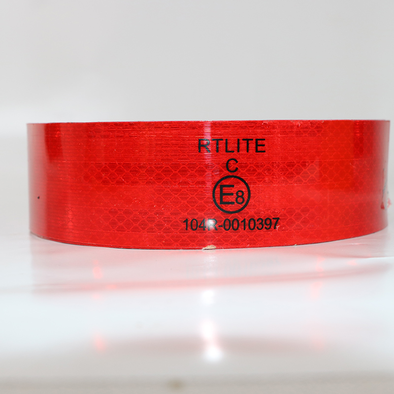 5 Meter x 55mm RED Reflective Conspicuity Tape ECE104 AVERY VTEC Truck Lorry